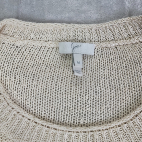 Joie 100% Linen Striped Relaxed Sweater Top - Picture 4 of 8